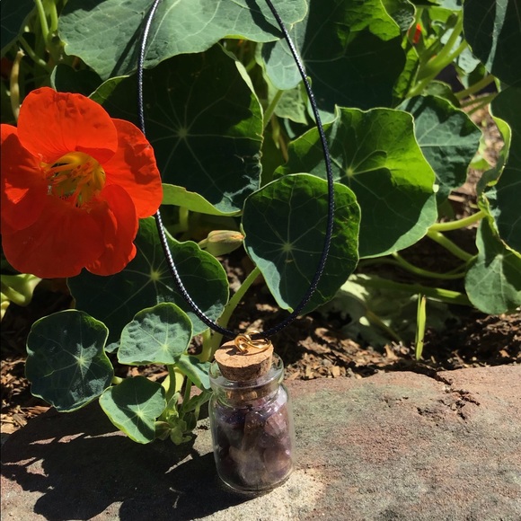 Crystals (Rutilated Amethyst) In A Bottle Mini - Picture 2 of 2